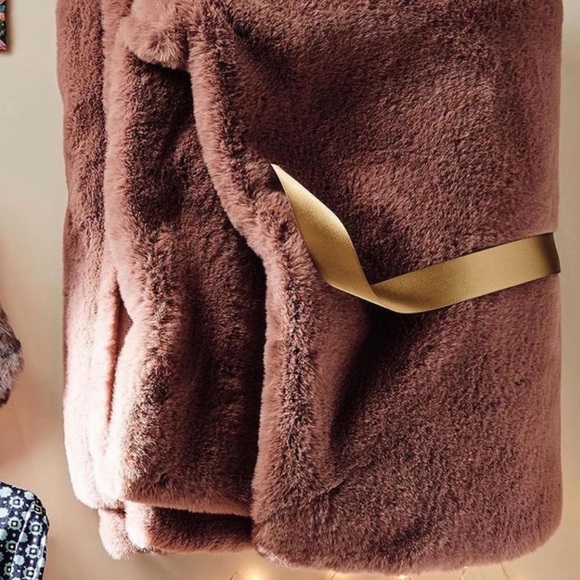 🏠Anthropologie Sophia blanket throw slate blue EUC - Picture 9 of 10